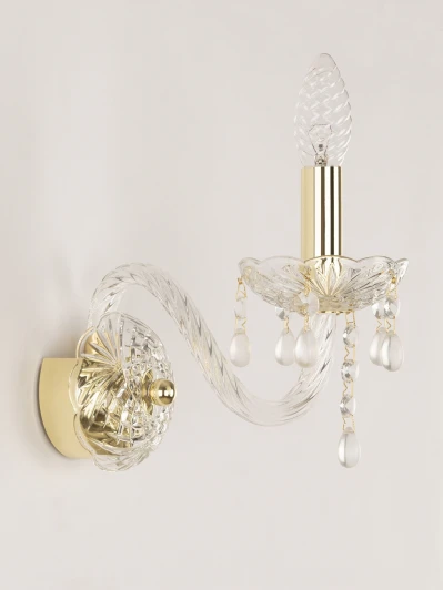 112B/1/165 G V0300 Бра Bohemia 112 112B/1/165 G V0300 (220V, подвески, подсвечник, свеча)