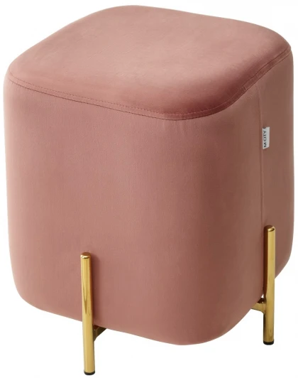 628M04402 Пуф для гостиной ARES BLUVEL-52 PINK / GOLD