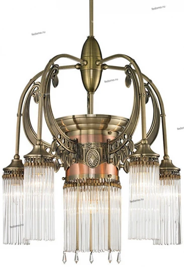 664-06-56 antique brass Подвесная люстра N-Light 664 664-06-56 antique brass