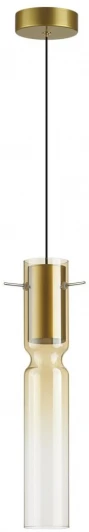 5058/5LA Подвесной светильник Odeon Light Scrow 5058/5LA PENDANT золотой/янтарный/металл/стекло LED 5W 3000K (220V, на проводе, круглые)