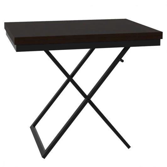 009578 Стол-трансформер Манхэттен венге темный/черный Mebelik 009578