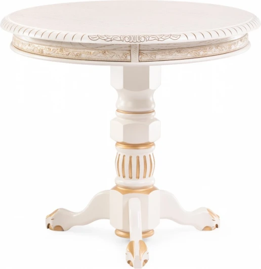 615220 Журнальный стол Woodville Бернард крем / золотая патина арт.615220