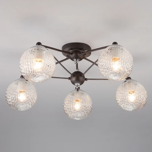 70077/5 графит Потолочная люстра Eurosvet Karo 70077/5 графит