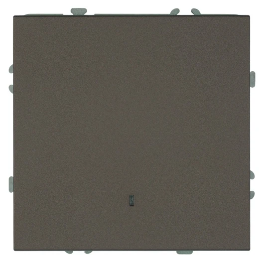 49915 Выключатель одноклавишный с подсветкой (антрацит, soft touch) Stekker Эмили 49915