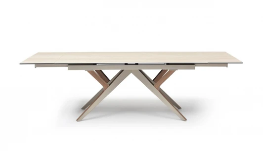 DT2448 Стол DT2448 (180-260) Милан желтый травертин/ #2204 ESF 5847