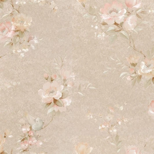 44601 Обои виниловые Zambaiti Satin Flowers III 44601 10,05 x 0,53 м