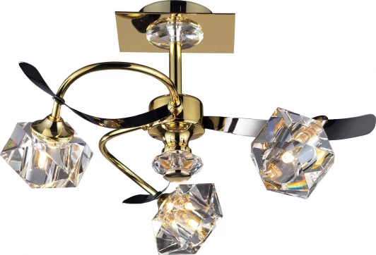 09 1713 0313 03 gold + black chrome Потолочная люстра N-Light 91713 09 1713 0313 03 gold + black chrome