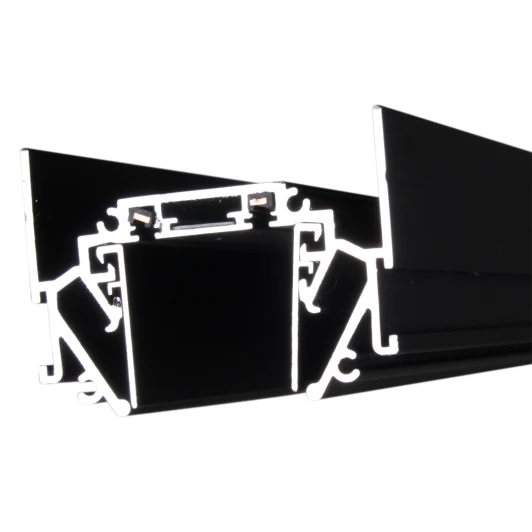 RL 06300 track rail 3000mm BK Шинопровод магнитный встраиваемый для натяжного потолка 3 м. Reluce RL 06300 track rail 3000mm BK