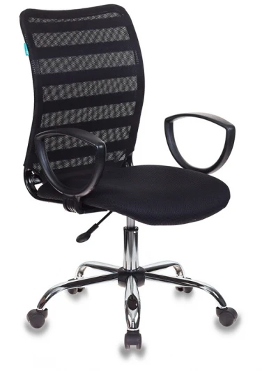 CH-599AXSL/32B/TW-11 Кресло Бюрократ CH-599AXSL черный TW-32K01 TW-11 крестовина металл хром