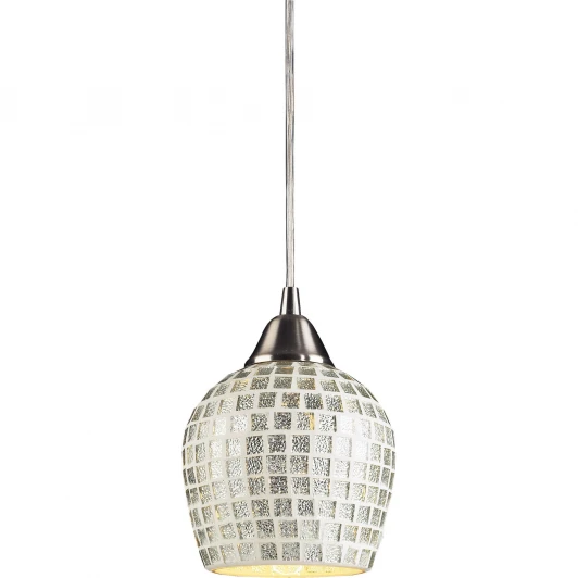 528-1SLV satin nickel / silver mosaic Подвесной светильник N-Light 528 528-1SLV satin nickel / silver mosaic