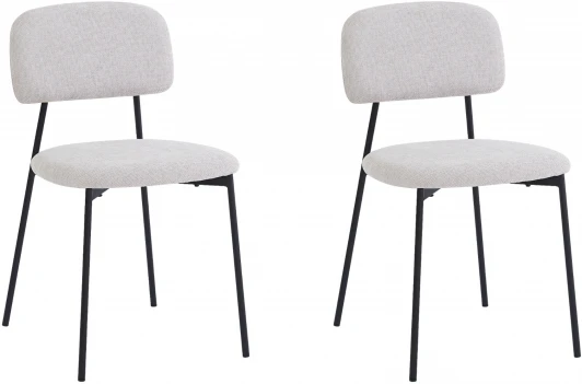 УТ000040820 Стул Stool Group Chao светло-серый черные ножки 2 шт. арт.УТ000040820