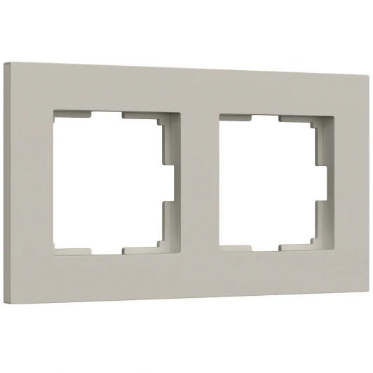 W0022917 Рамка на 2 поста Slab (дымчатый софт) Werkel W0022917 (a071621)