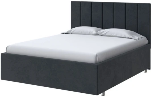 2023072 PROxSON Кровать Modern Large (Ткань: Велюр Teddy Древесный уголь) 90x200