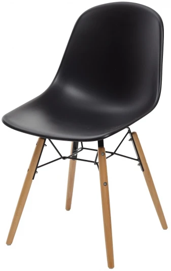 DHF292DPPBLK Обеденный стул M-City BONNIE 292-DPP черный с деревянными ножками