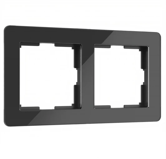 W0022708 Рамка на 2 поста Acrylic (черный) Werkel W0022708 (a059317)