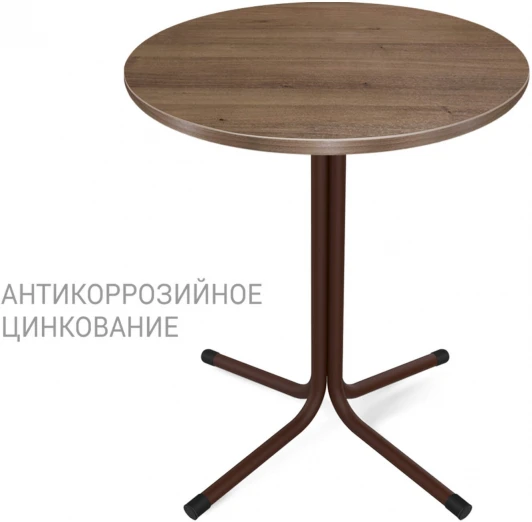 6227300114 Стол Sheffilton SHT-TU7-1/70 МДФ коричн.муар(цинк)/черный/орех светлый от фабрики Sheffilton