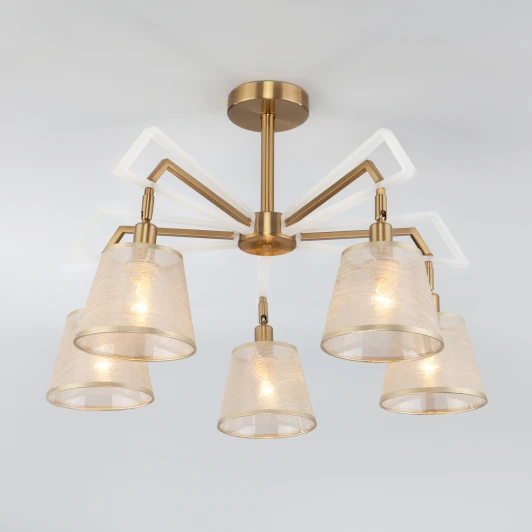 60082/5 золотая бронза Потолочная люстра Eurosvet Alicante 60082/5 золотая бронза