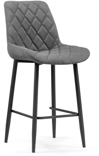 517163 Полубарный стул Woodville Баодин К Б/К темно-серый / черный 517163