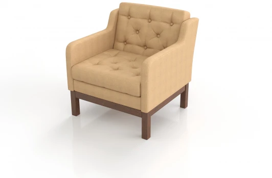 19331 Кресло Arsko Айверс орех бежевая рогожка