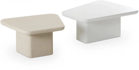 940339 Набор журнальных столиков Beto ОГОГО Обстановочка! (МДФ/Белый,Бежевый) арт.940339