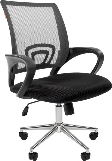 CHAIRMAN 696 хром Компьютерное кресло CHAIRMAN 696 хром (Металл,Пластик,Ткань,Сетка/Серый)
