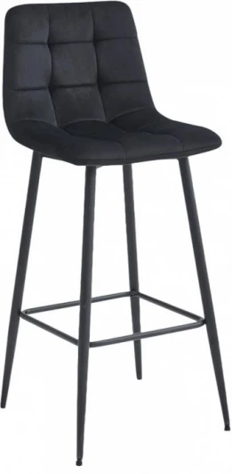HSBI_BC101_black Стул барный Balance Fusion Hesby (Металл/Велюр, Черный) арт.HSBI_BC101_black
