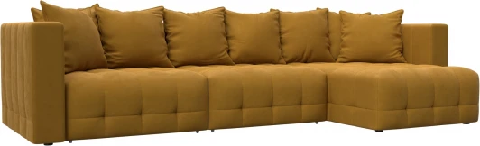 128830 Диван угловой Лига-052 НПБ Лонг угол универсальный Лига Диванов (Велюр) арт.128830