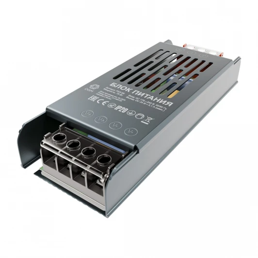 PS3-58 Блок питания 24В 75Вт 175-240В, 3,1А, IP20 алюминий OGM PS3-58