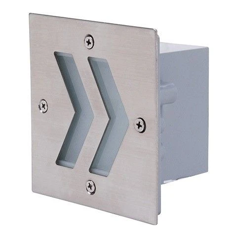 HL944L (079-014-0002) white Светильник уличный встраиваемый в стену светодиодный Horoz Oniks, 1 лампа, никель с белым