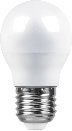 25482 Лампочка светодиодная E27 7 Вт 560 lm 4000K нейтральное белое свечение Feron 25482