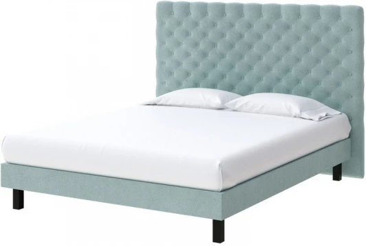 1925377 PROxSON Кровать Paris Boxspring Standart (Ткань: Велюр Monopoly Мятный лёд (670)) 90x200