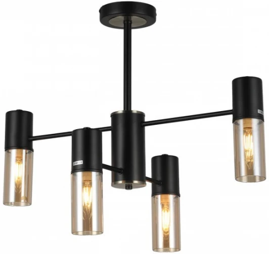 MD.51829-4-S-BK+AB Потолочная люстра на штанге Imex MD.51829-4-S-BK+AB