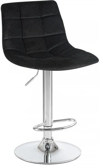 5017-LM TAILOR,  цвет сиденья черный велюр (MJ9-101), цвет основания хром Стул барный TAILOR (черный велюр (MJ9-101))