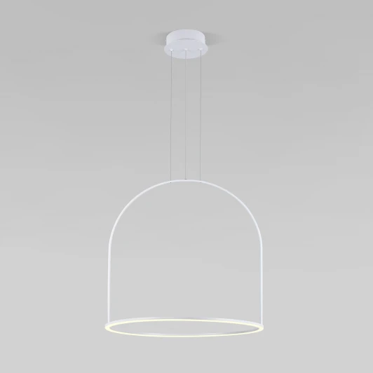 90323/1 белый Подвесной светильник Eurosvet Over 90323/1 белый (LED, 220V, пульт управления, на тросе, круглые)