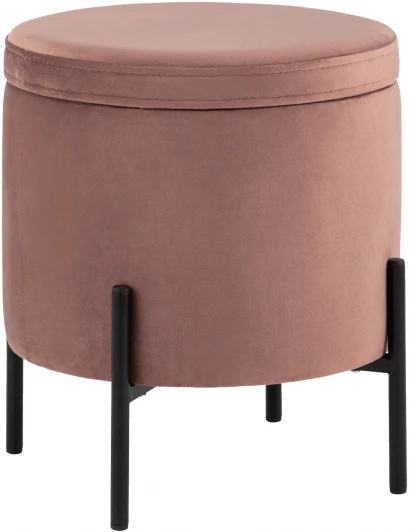 УТ000035891 Пуф Грейс с ящиком велюр пыльно-розовый УТ000035891