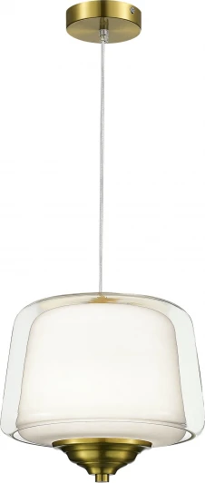 SL6127.303.01 Подвесной светильник ST Luce Pandora SL6127.303.01 Латунь/Белый, Прозрачный LED 1*18W 3000K