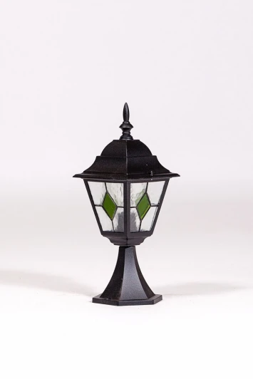 79904MlgG Bl Наземный фонарь Oasis Light QUADRO M lead GLASS 79904MlgG Bl (220V, фонарь, IP44)