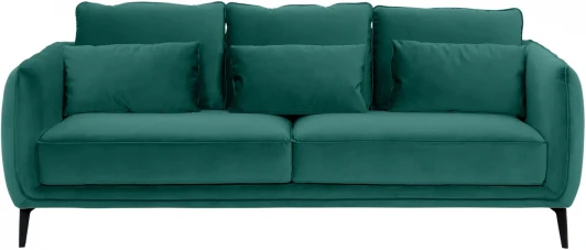 664754 Диван Amsterdam трехместный ОГОГО (арт.664754), (Ткань/Изумрудный)