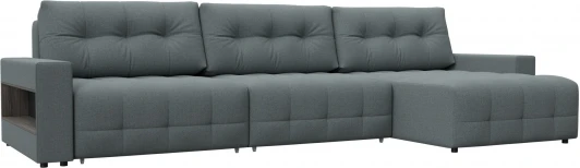 128955 Диван угловой с полками Лига-053 НПБ Лонг Лига Диванов (Рогожка) арт.128955