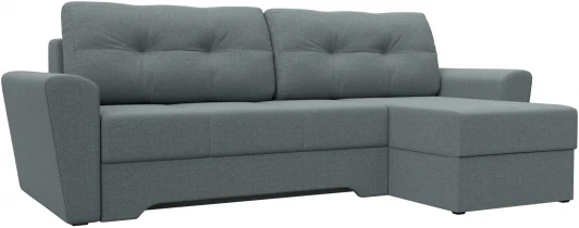 122765 Диван угловой Амстердам правый угол (Серый/Рогожка) Лига Диванов арт.122765