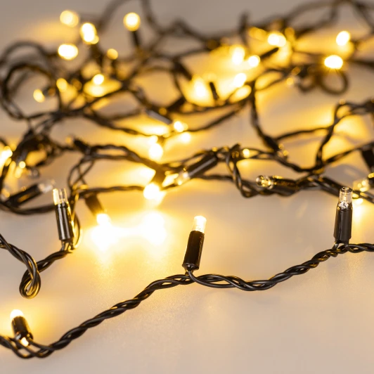 031649 Светодиодная гирлянда ARD-STRING-CLASSIC-1000-BLACK-100LED-PULSE Warm (230V, 7W) (IP65)