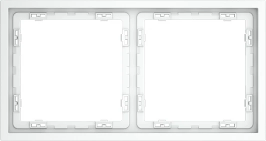 VLS100202 Рамка на 2 поста (белый матовый) Voltum S70 VLS100202