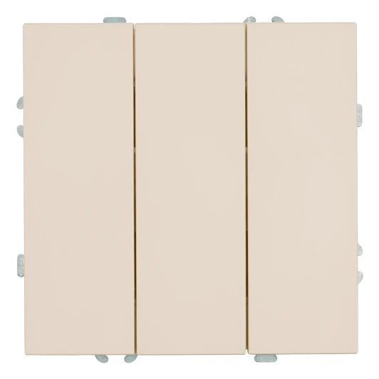 49896 Выключатель трехклавишный (кашемир, soft touch) Stekker Эмили 49896