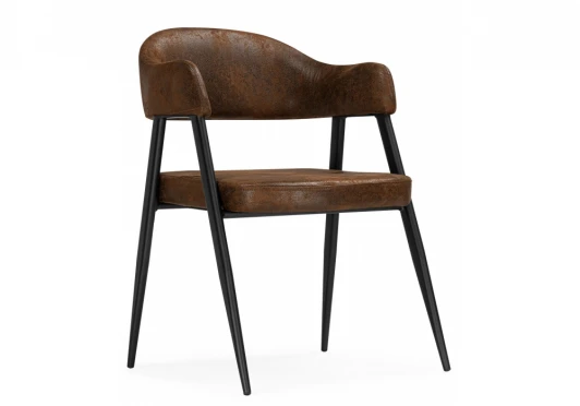 15923 Обеденный стул Woodville Twin brown / black