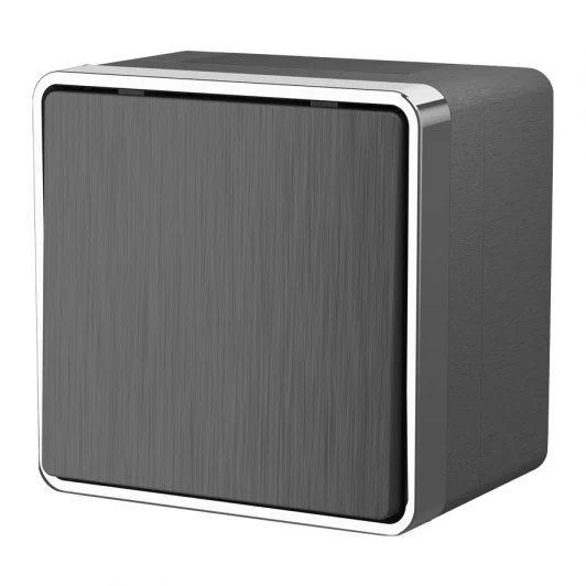 W5010204 Выключатель одноклавишный влагозащищенный Gallant (графит рифленый) Werkel W5010204 (a051345)