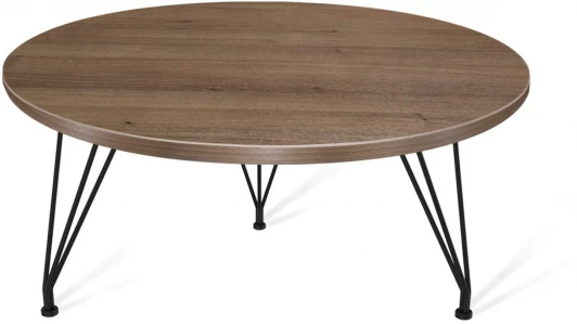 1777745001 Столик журнальный Sheffilton SHT-TU29/H36/ЛДСП 60 орех тьеполо/чёрный муар