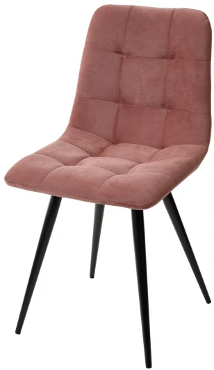 461MC04231 Стул CHILLI-Q розовый #15, велюр / черный каркас
