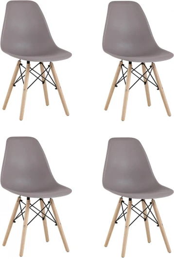 УТ000037612 Стул Stool Group Eames Style DSW темно-бежевый x4 (разборный каркас) арт.УТ000037612