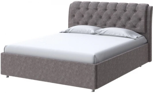 2014814 PROxSON Кровать Chester (Ткань: Велюр Gratta 7 Жареный миндаль) 80x200