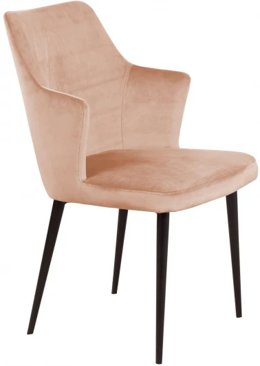82608 Стул с подлокотниками Top Concept Hunt, бархат бежевый 5 / черный конус